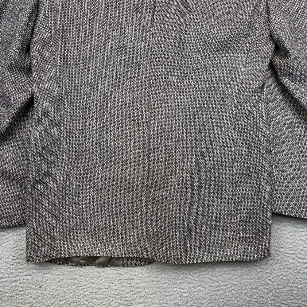 Vintage Christian Dior Sport Coat Blazer Mens 42R Gray Wool Silk Tweed Check‎